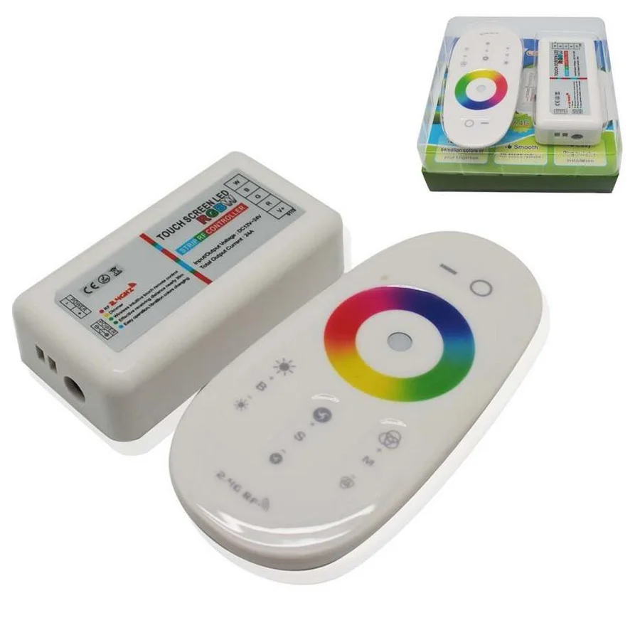 

DC12-24V 2.4G RF Wireless Touch RGB controller Touch Panel led dimmer for led strip light tape SMD DC 12V 2835 5050 rgb strip