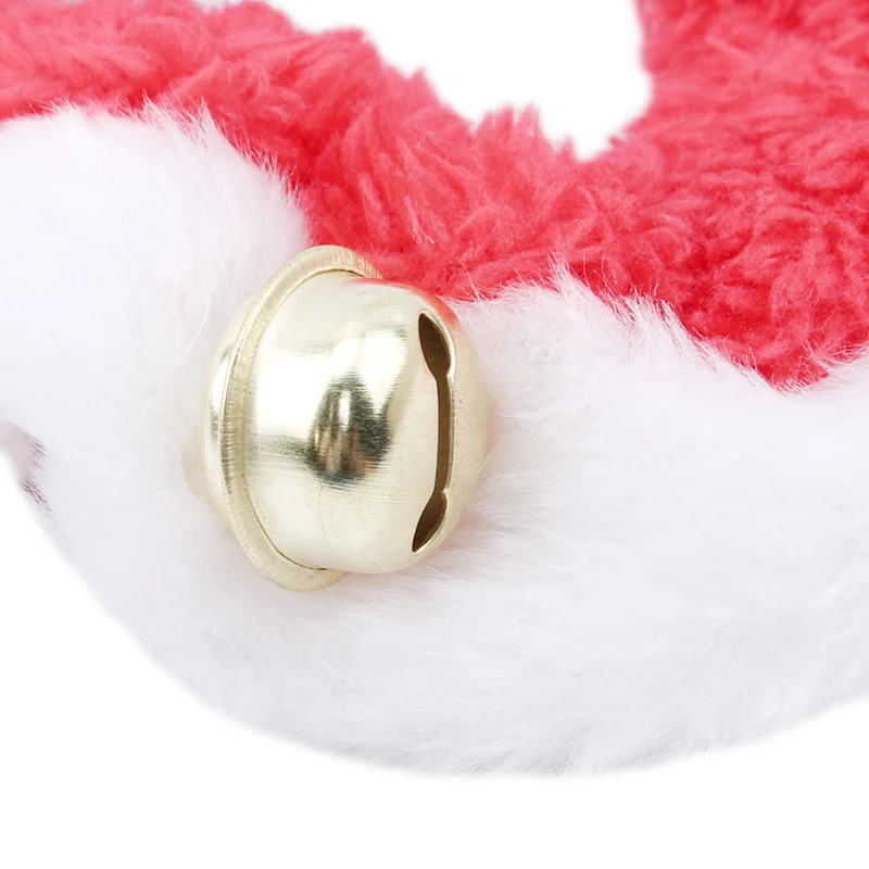 Рождественский костюм щенка котенка маленький для кошек, собак и домашних животных аксессуары для домашних животных рождественские украшения Милая шапка для собак шарф с колокольчиком