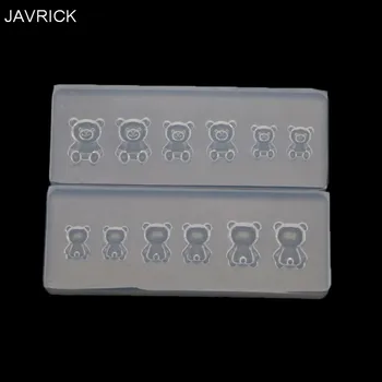 

2Pcs Cute Mini Bear Nail Art Silicone Mold Kit Nail Art Templates Maincure Tool