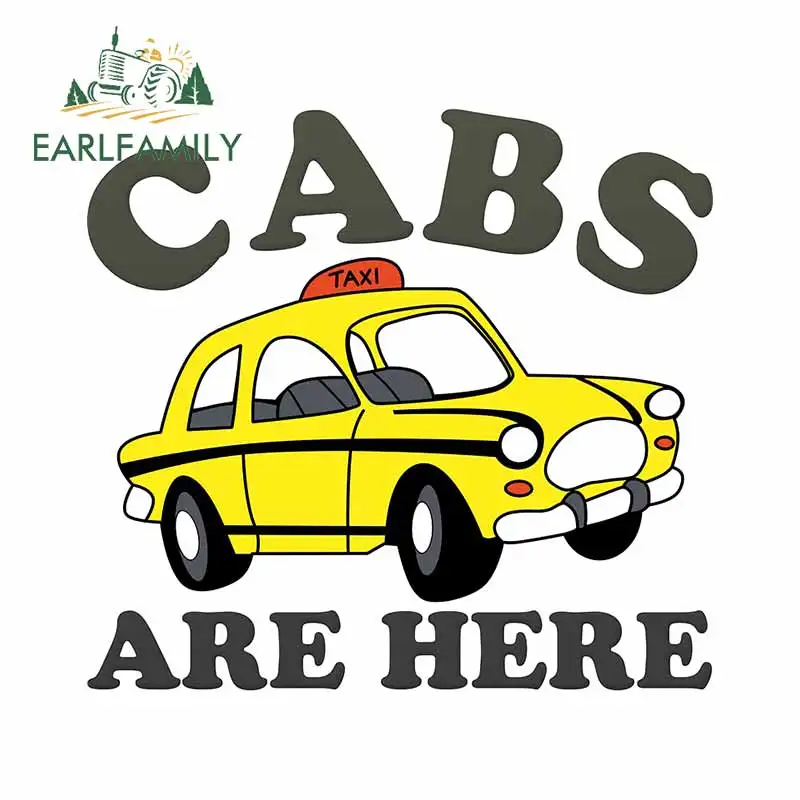 EARLFAMILY 13 см x 12 3 для грузовых автомобилей здесь желтый багажника автомобиля