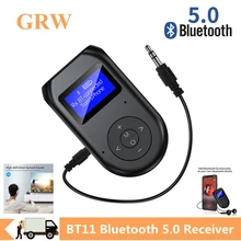 

GRWIBEOU Bluetooth 5.0 Audio Receiver Transmitter EDR AUX 3.5MM 3.5 Jack USB Music Stereo Wireless Adapters Dongle For Car TV PC