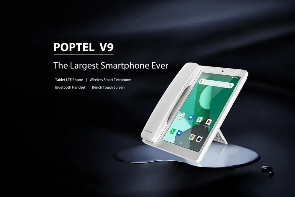 Smart 4G telephone 8 inch 2g/16g bluetooth handset for cell phone android 8.1 video telephone note tablet phone