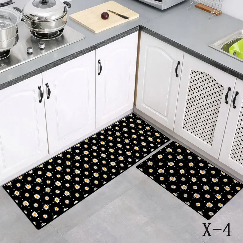 Tapete de cozinha tapete de casa tapete de porta de entrada em casa tapete absorvente quarto cozinha современный - Цвет: 14