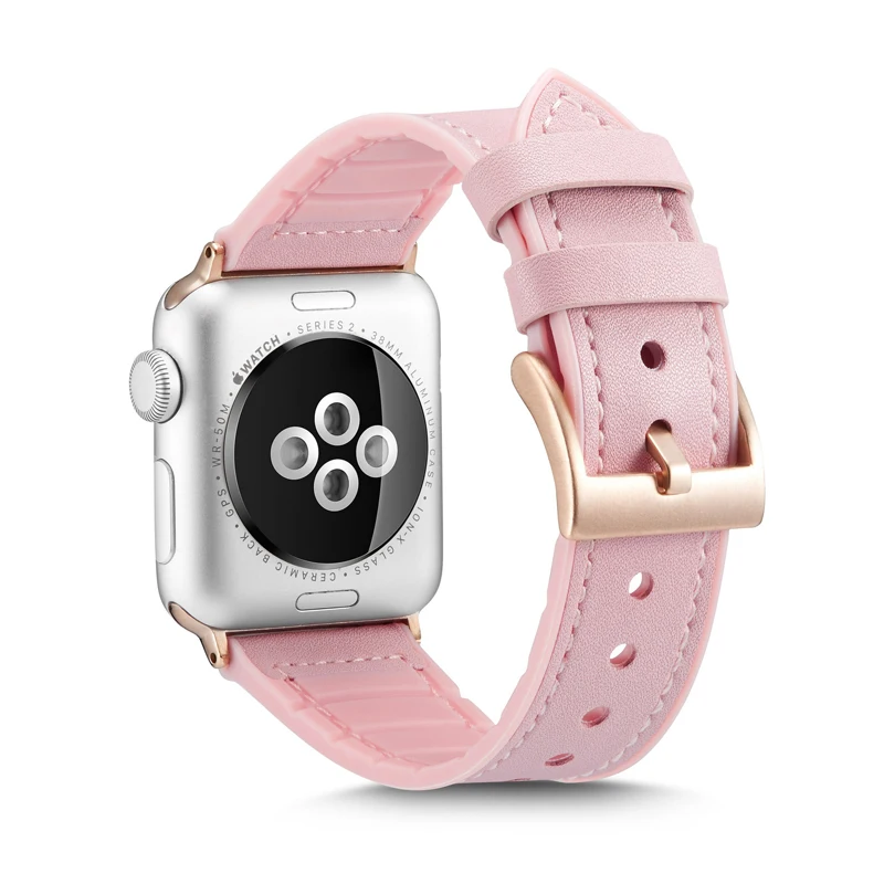 Ремешок для Apple watch 44 мм 40 мм correa iwatch 5 3 42 мм 38 мм Высококачественный Браслет из натуральной кожи Apple watch 4 аксессуары