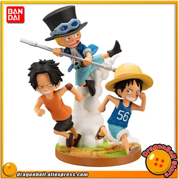 

Japan Anime "ONE PIECE" Original BANDAI SPIRITS ICHIBANSHO The Relationship of Brothers Collection Figure - Luffy Sabo Ace