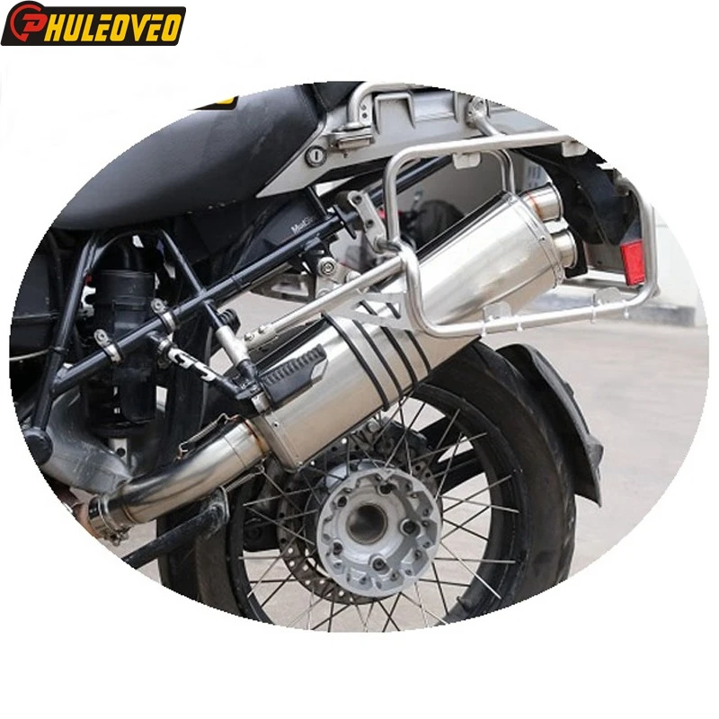 Stainless Steel for BMW R1200GS ADV 2004-2009 Motorcycle Exhaust Muffler Link Pipe Motorbike Muffler Escape Mid Pipe for R1200GS