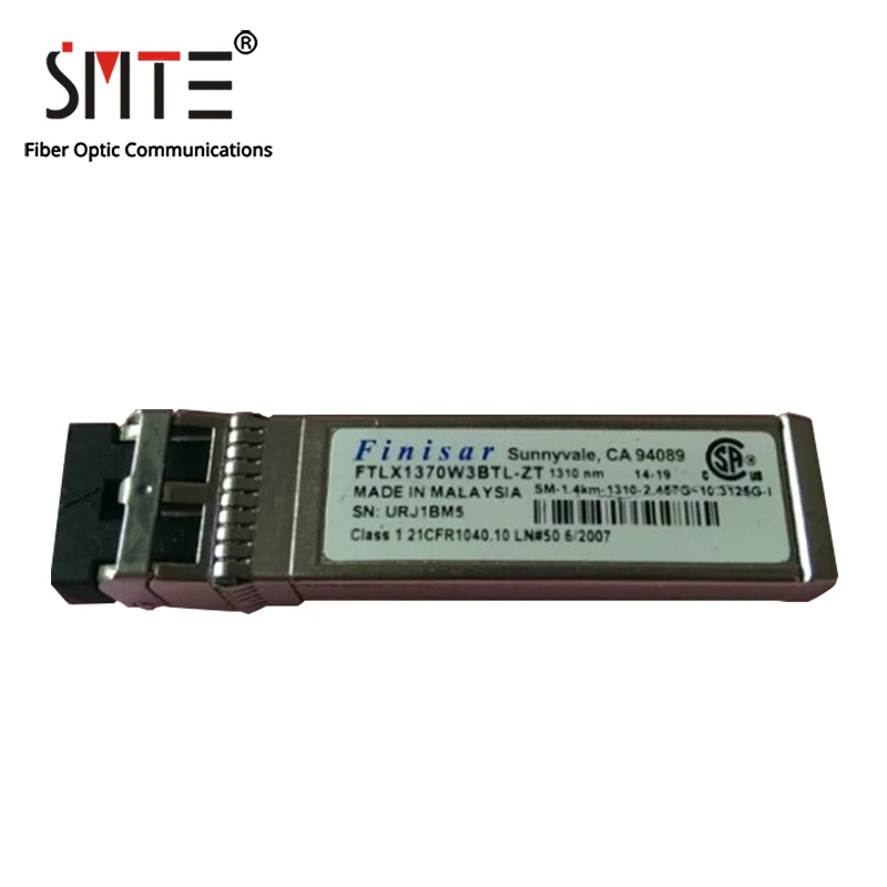 

Finisar FTLX1370W3BTL-ZT 10G 1310nm 1.4km Single-Mode Fiber Optical Module