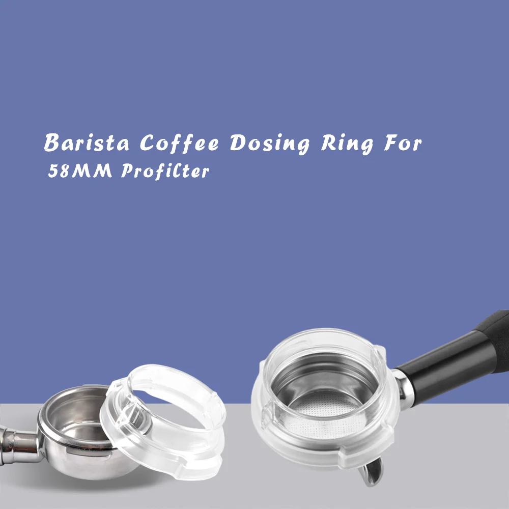 58MM New Intelligent Dosing Ring For Brewing Bowl Coffee Powder Espresso Barista Profilter For 58MM Profilter Coffee Tamper