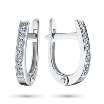 

Earrings made of white gold with diamond e0901sg04200708