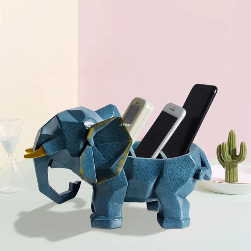 10 "Имитация животных милые украшения для дома Elephantidae версия многофункциональная необычная коробка для салфеток подарок Смола 26 см Z2483