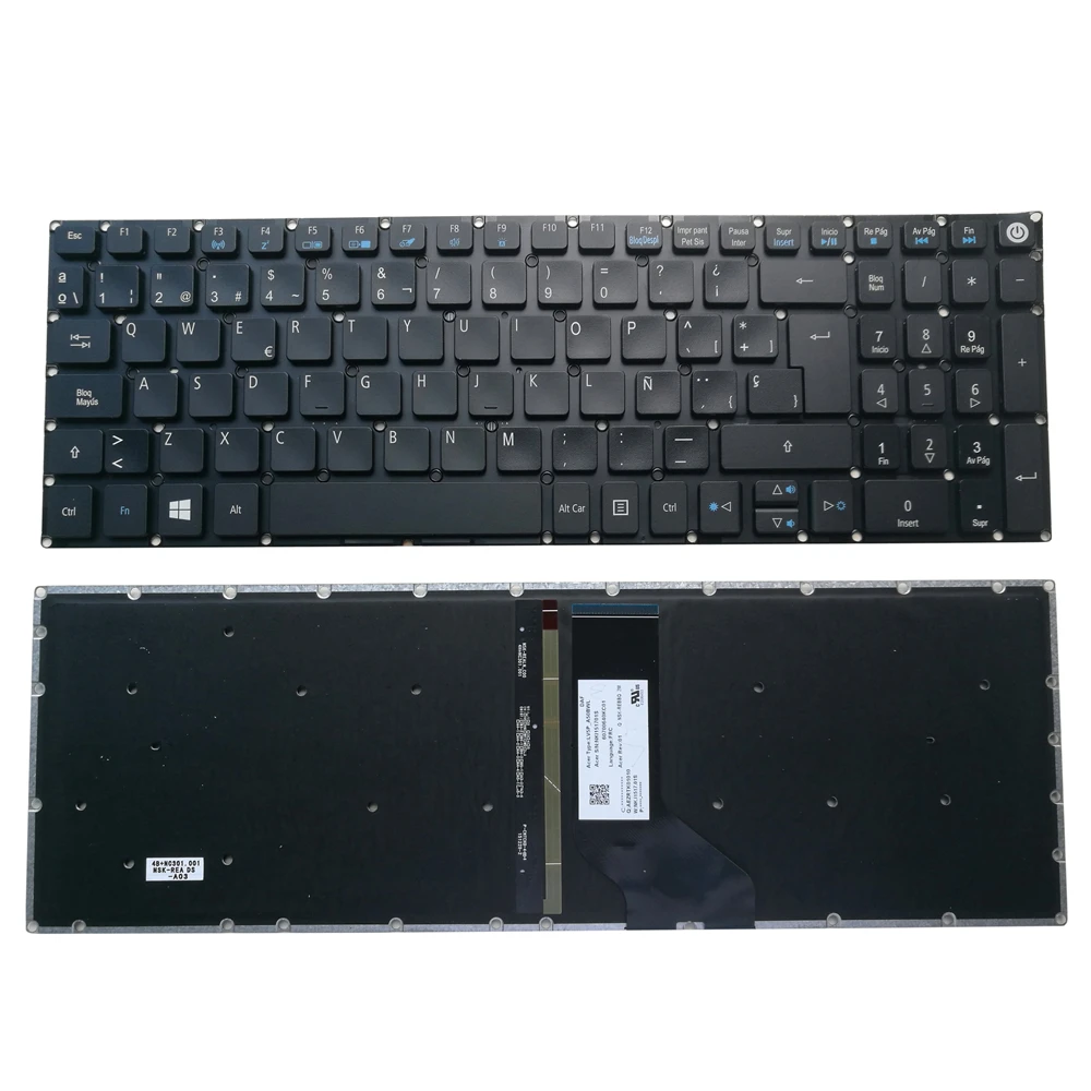 OVY US клавиатура для ноутбука acer E5-722 E5-772 V3-574G E5-573T E5-573 E5-573G E5-573T E5-532G F5-573G с подсветкой P/N: nkl151701s