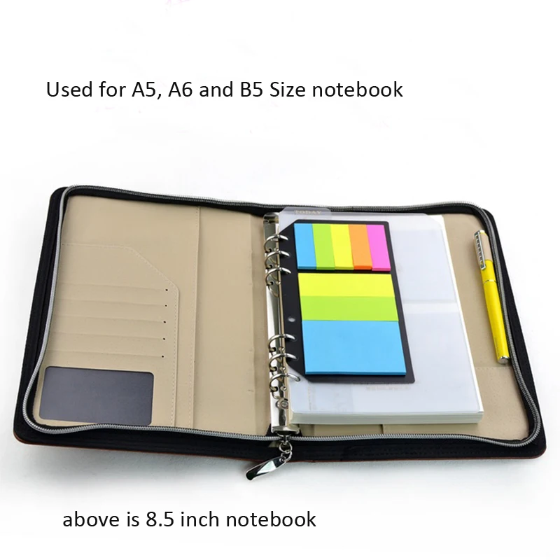 Липкая нотка с 6 отверстиями легко приклеивается для ноутбука A5 A6 и B5