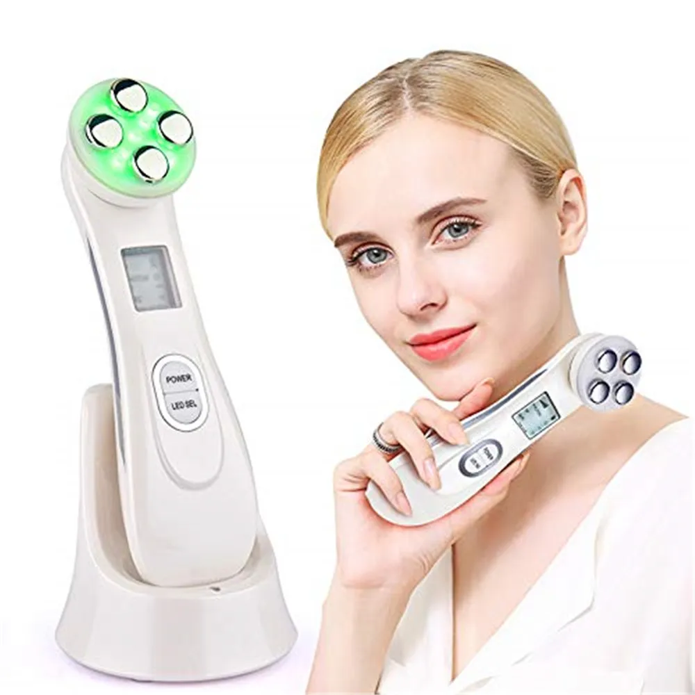 Lifting Beauty Instrument EMS Mesotherapy Radio Frequency 6 Modes LED