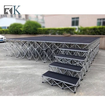 

easy set up smart stage modular platform 100cm folding riser for concert wedding event