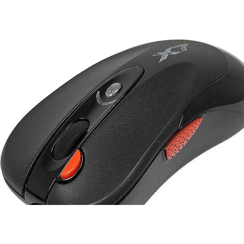 Мышь A4 X-705K черный оптическая(2000dpi) USB игровая(5but