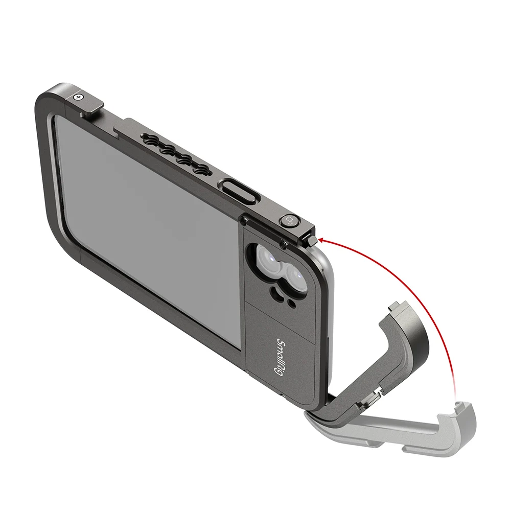 SmallRig Pro Mobile Käfig Für iPhone 11(17mm gewinde objektiv version) tasche Schutzhülle Mit Kalten Schuh Halterungen Vlog Schießen-2773