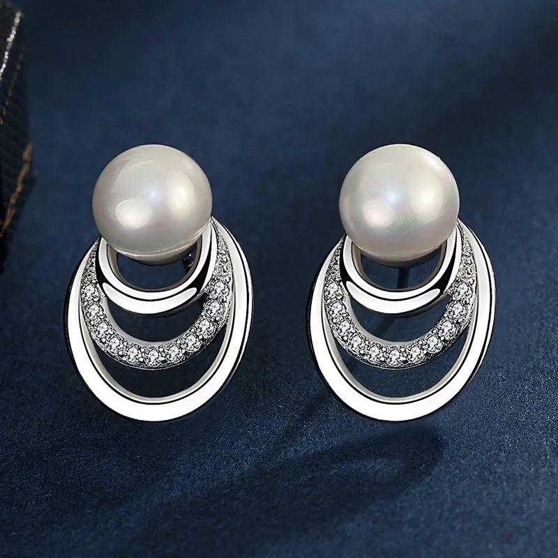 Серьги из серебра 925 пробы с жемчугом модная новинка в Корейском стиле для женщин