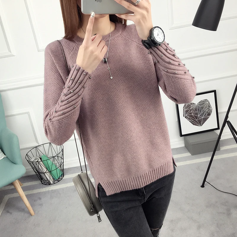 Online OHCLOTHING 2020 neue frühling Koreanische Kurzen allgleiches winter pullover gestrickt shirt mit langen ärmeln und lose frauen