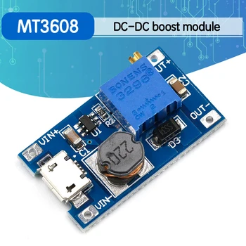 

2A boost board DC-DC boost module Wide voltage input 2 24V L 5912 28V adjustable 2577