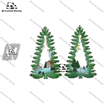 

New Dies 2020 The house in the Christmas tree Metal Cutting Dies diy Dies photo album cutting dies Scrapbooking Stencil stamps