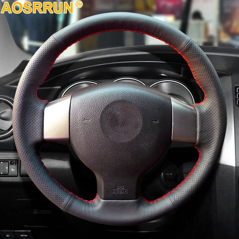 Кожаные чехлы рулевого колеса автомобиля для старый Nissan Tiida Livina Sylphy Примечание Versa 2004 2010 2011 2008 2006 автомобильные аксессуары