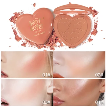 

Kiss Beauty Blusher High Quality Creamy Cheek Makeup Blush Compact 4 Colors Vegan Cream Blush Palette Face Powder Cosmetics