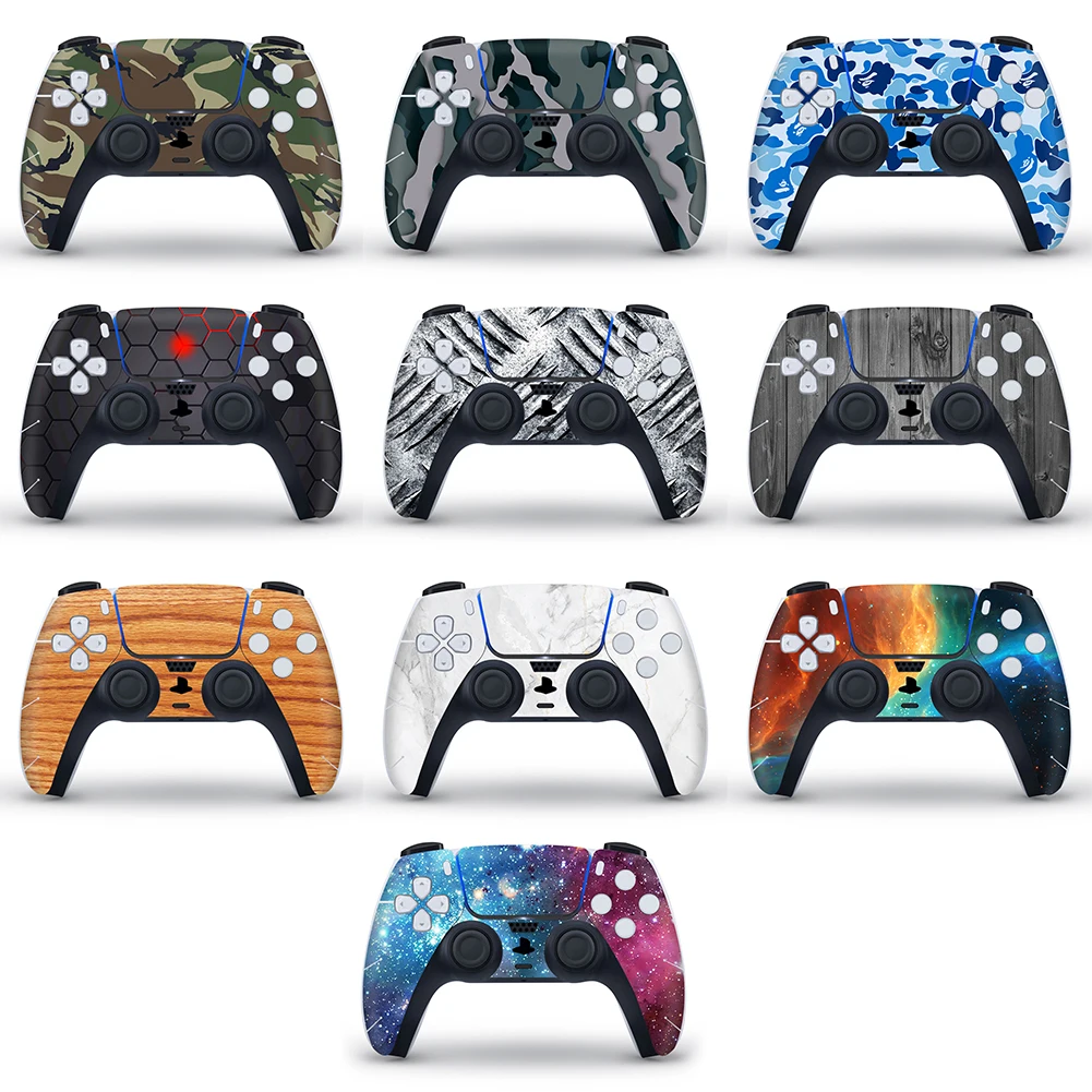 Camouflage Skin Sticker for Sony PS5 Controller Joypad Protector