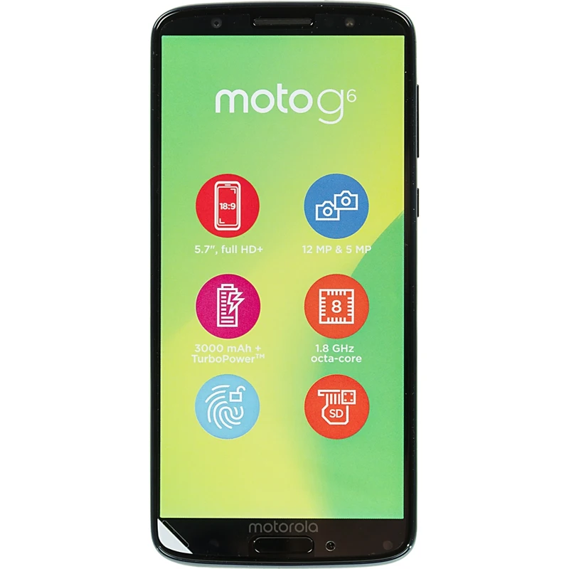 Смартфон Motorola G6 XT1925-5 32Gb 3Gb синий 3G 4G 2Sim 5.7" IPS 1080x2160 And8.0 12Mpix 802.11abgna