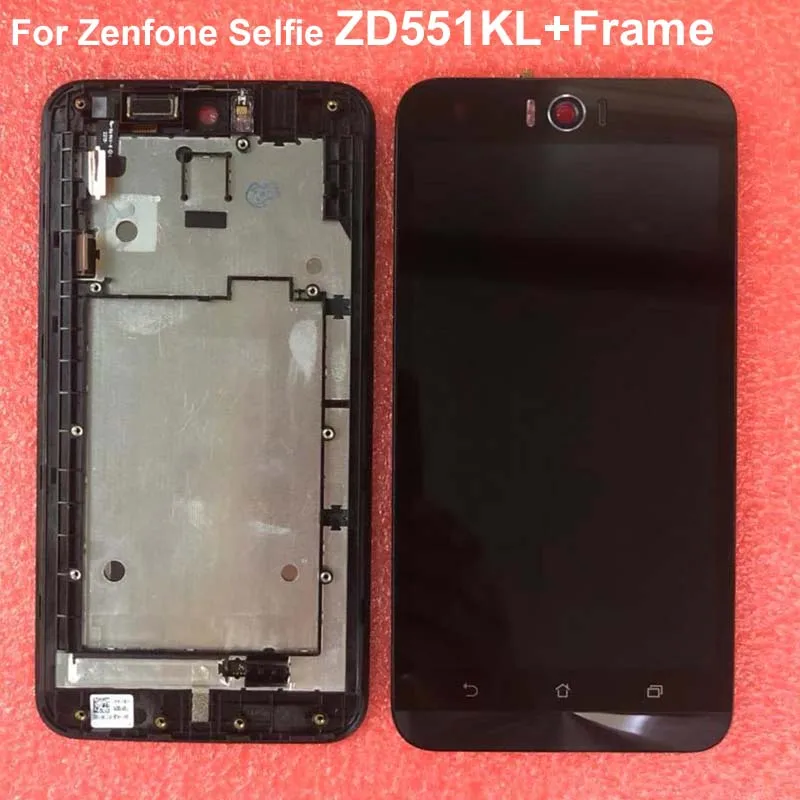 

100% Tested New 5.5" Display For ASUS Zenfone Selfie ZD551KL LCD Touch Screen Digitizer ZD551KL Display Z00UD 1920x1080+Frame