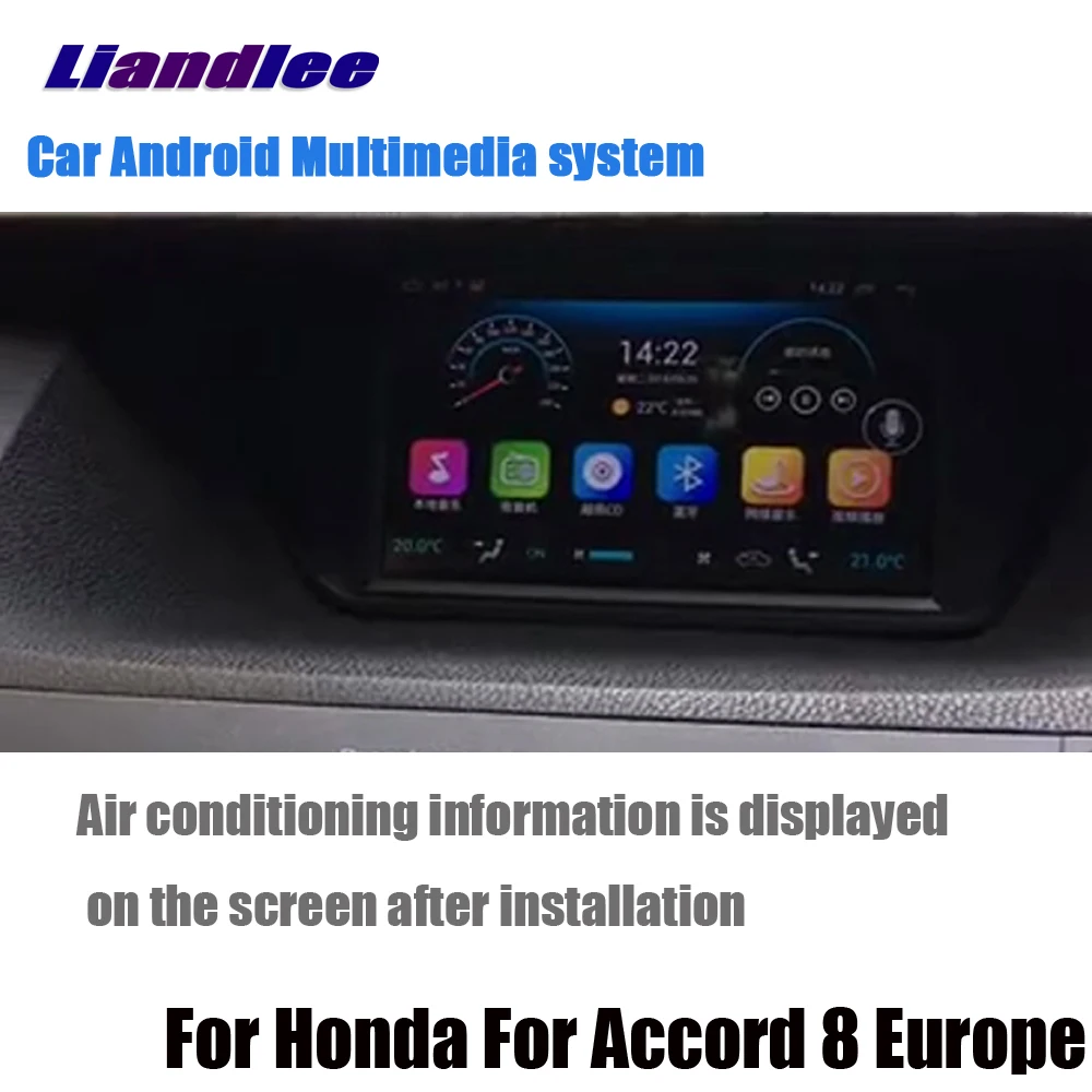 Cheap Liandlee For Honda For Accord 8 Europe 2008~2013 Android 2+32G HD Car Screen Radio GPS Navi Navigation Maps Camera OBD 2