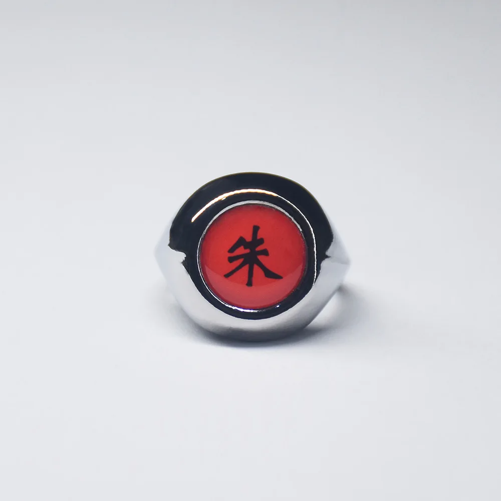 Кольцо для косплея аниме Akatsuki Itachi металлический палец взрослых ниндзя реквизит