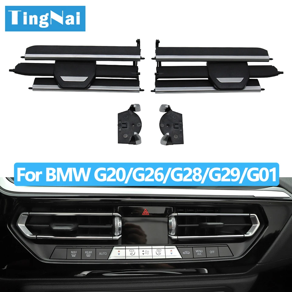 Car Front Middle Air Vent Outlet Grille AC Slide Clip Repair Kit For BMW 2  3 4 Z4 X3 X4 Series F40 F44 G20 G28 G29 G01 G02 - AliExpress