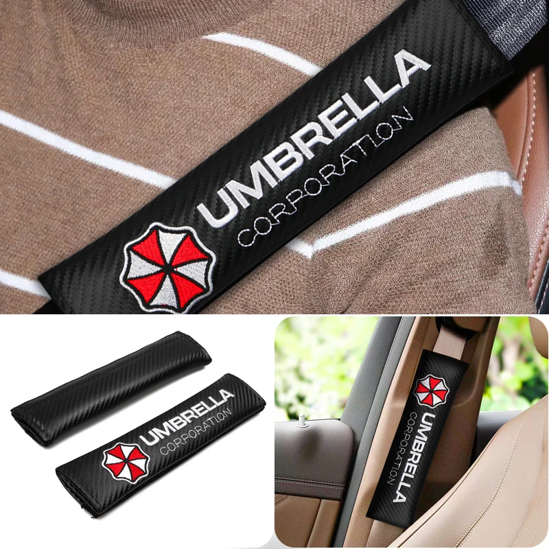 Авто-Стайлинг 2 шт. корпорация Umbrella из кинофильма логотип для ремня автокресла