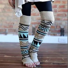1 пара, праздничные гетры, новые модные хлопковые мягкие забавные чулки с принтом, женские рождественские гетры до колена для женщин
