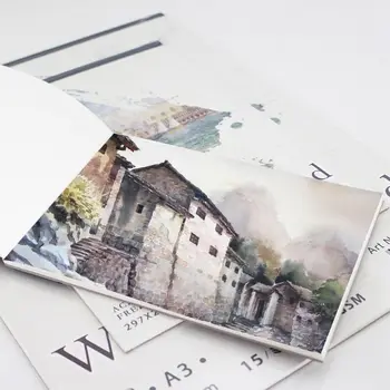 

15 Sheets A3/A4/A5 Watercolor Paper Sketch Book Notepad for Painting Drawing Diary Journal Notebook Art Supplies