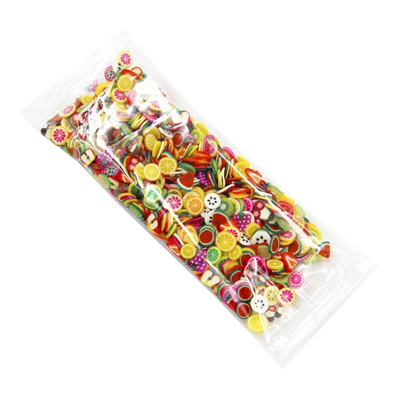 Frutta In Argilla Polimerica Morbida, Fette Per Resina Epossidica, Stampi UV, Filler Per Nail Art, 12 Colori In Scatola