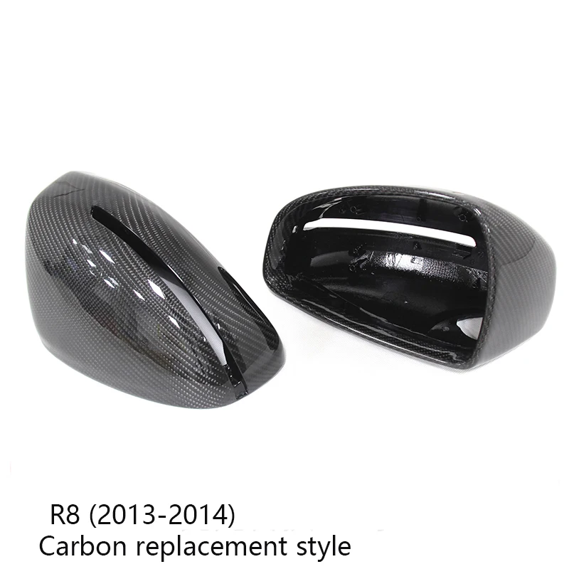 Крышка зеркала заднего вида из углеродного волокна для Audi R8-UP Carbon Caps автомобильный Стайлинг с Лейн Assit& без Лейн Assit ABS