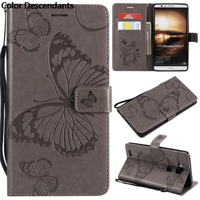 Кожаный чехол для Huawei Ascend Mate 7 Mate7 MT7 TL00 TL10 L09 флип задней панели телефона L09|Бамперы|