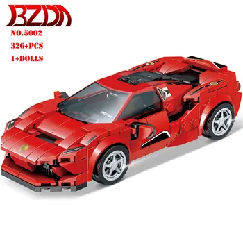 

BZDA Ferrari F8 Tributo Technic Car Building Blocks Speed Champion Supercar Toy Car Model Blocks Boy Toy Child Gift