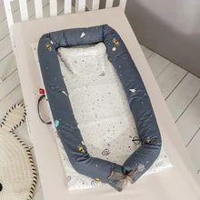 Младенческая портативная кроватка кровать гнездо для новорожденных Детская кроватка спальная корзина переносная кроватка Анти-опрокидывание хлопок подушка