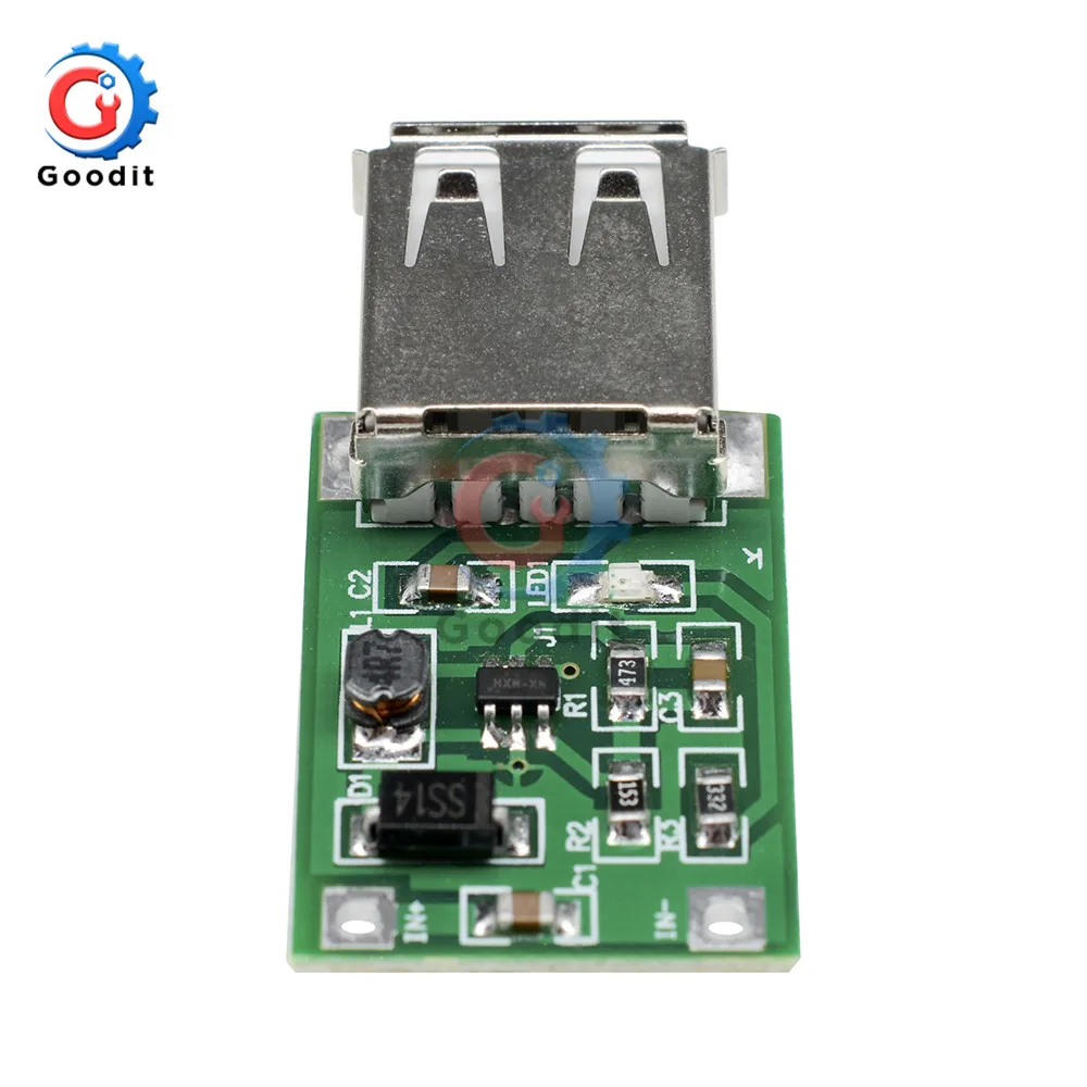 2 шт. DC 0,9-5 V 600MA USB Выход повышающий преобразователь постоянного тока мини DC-DC шаг вверх Питание модуль литий Батарея Зарядное устройство доска 0,9 V-5 V