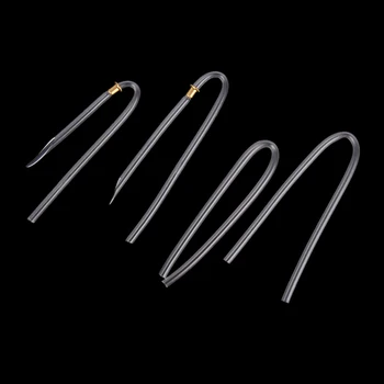

1PCS U Shape Clear Earmolds Tubes Transparent PVC BTE Hearing Aids Bent Tubing With Lock Preformed BTE Earmold Bent Tube