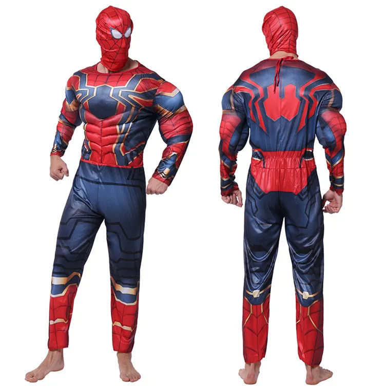 

Cosplay Adult Muscle Hero Costume Hulk Spiderman Batman Iron Man Superman and other Avengers superheroes play costumes