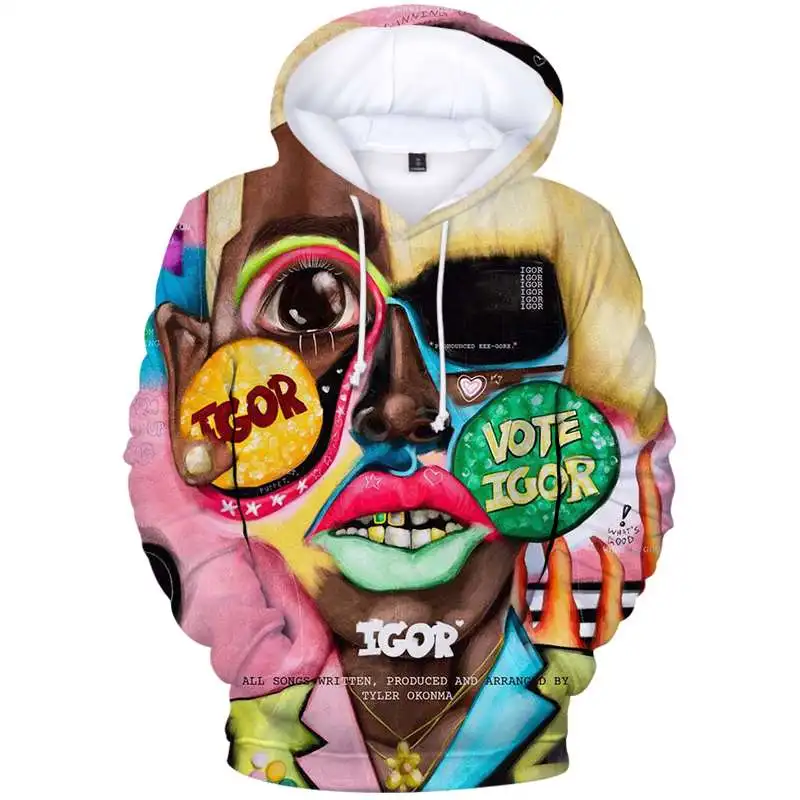 

Tyler Okonma 3D Print Hooded Sweatshirts Men Women Hip Hop Streetwear Funny Pullover Tyler Okonma Printed Women Hooded Hoodies