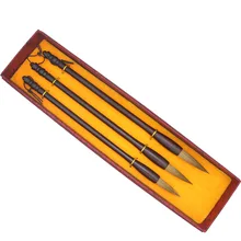 Набор кистей для китайской каллиграфии, Caligrafia, ручка-кисть для письма, каллиграфическая кисть для волос, ручка Tinta, Китай, в подарочной упаковке