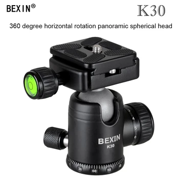 

BEXIN K-30 360 Horizontal Rotation Panorama Tripod Ball Head with Quick Release Plate Clamp 1/4" Screw for DSLR Camera