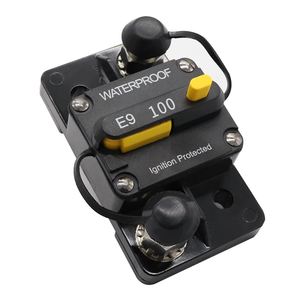 100A Circuit Breaker Dual Battery Manual Reset IP67 Waterproof 12V 24V Fuse