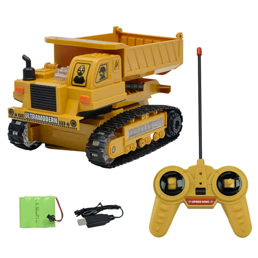 4Ch Моделирование Rc экскаватор игрушки с музыкой и светильник детские мальчики игрушки для грузовых автомобилей Rc подарки Rc инженерный автомобиль трактор игрушка - Цвет: Dumper