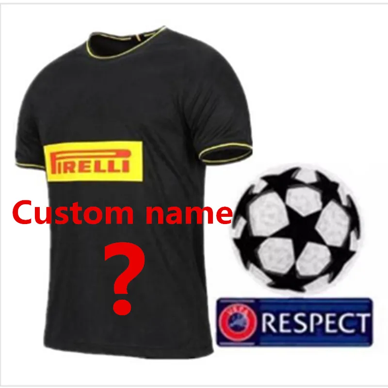 Футболка для футбола для взрослых Inter Milan Series A patch, футболка для футбола LUKAKU home Out, размер S-4XL, Футбольная Футболка для футбола inter milan - Цвет: shirt