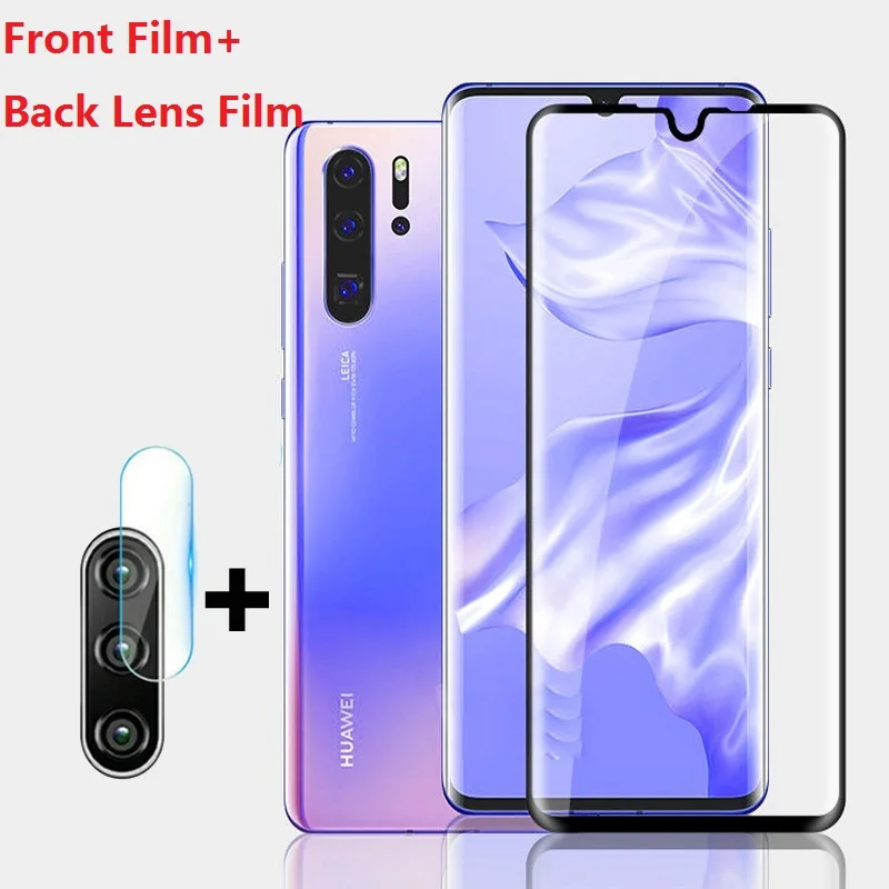 Защитная пленка 2 в 1 для Huawei P20 Lite Pro P30 закаленное стекло | Мобильные телефоны и